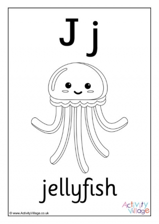 Alphabet Colouring Page J