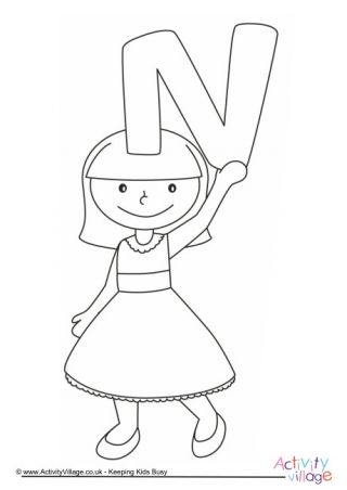 letter n colouring pages letter n coloring pages