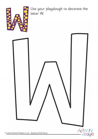 letter w printables