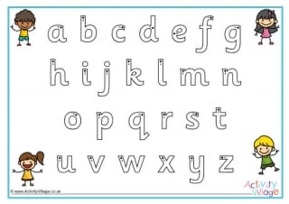 Alphabet Finger Tracing