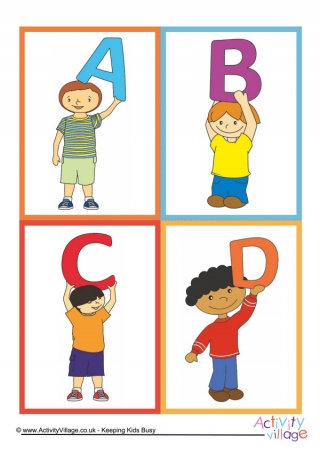 Alphabet Flash Cards - Boys