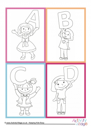 Alphabet Flash Cards - Girls