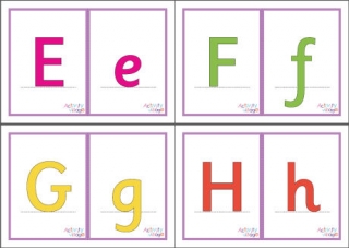 Alphabet Flash Cards - Mixed Cases - Large