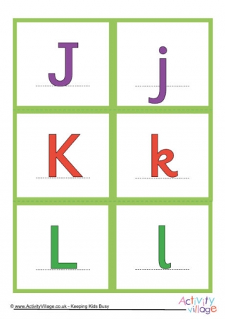 Alphabet Flash Cards - Mixed Cases - Small