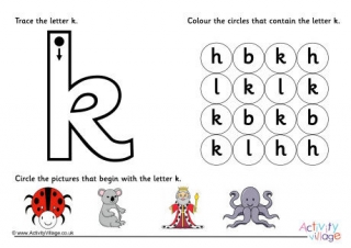 letter k printables