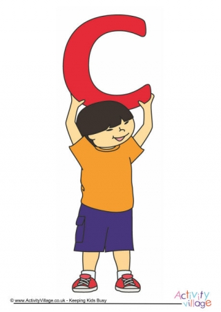 Alphabet Of Children Poster C Boy