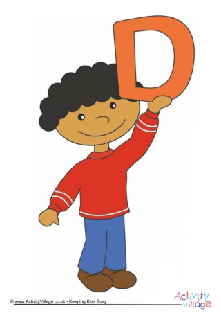Alphabet Of Children Poster D Boy