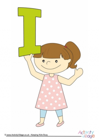 Alphabet Of Children Poster I Girl