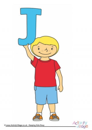 Alphabet Of Children Poster J Boy