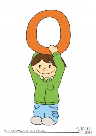 Alphabet Of Children Poster O Boy