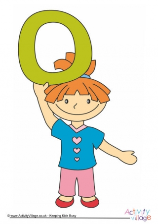Alphabet Of Children Poster O Girl