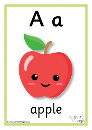 Alphabet Poster A