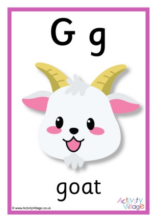 Alphabet Poster G 