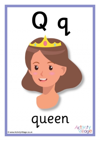 Alphabet Poster Q