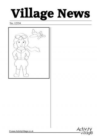 Amelia Earhart Newspaper Writing Prompt