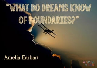 Amelia Earhart Quote Poster