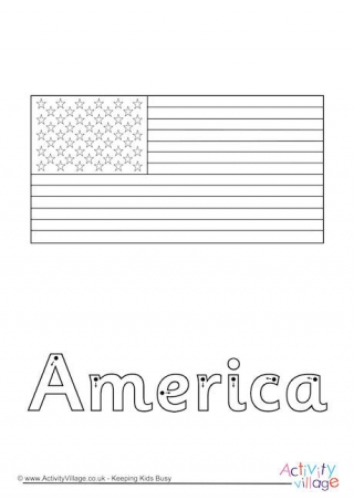 America Finger Tracing