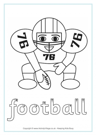 American Football Finger Tracing