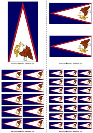 American Samoa Flag Printable