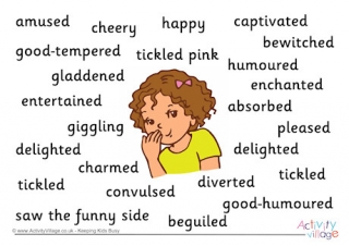 Amused Synonyms Poster