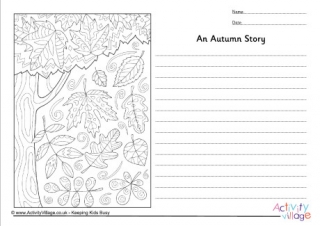 An Autumn Story Story Paper