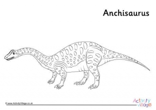 Anchisaurus Colouring Page