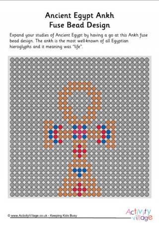 Ancient Egypt Ankh Fuse-bead Design
