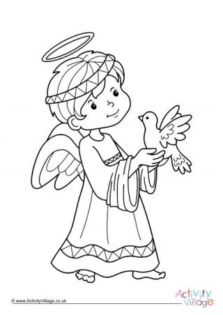 Angel Colouring Page 10