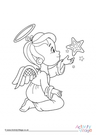 Angel Colouring Page 3