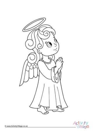 Angel Colouring Page 5