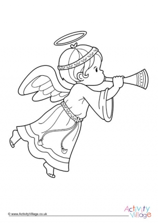Angel Colouring Page 6
