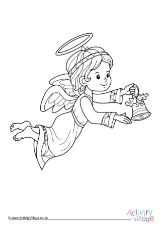 Angel Colouring Page 7