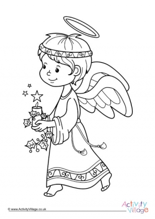 Angel Colouring Page 8