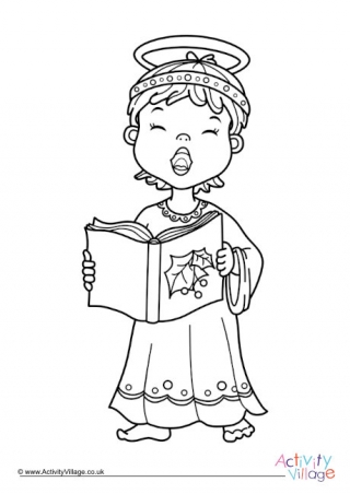 Angel Colouring Page 9