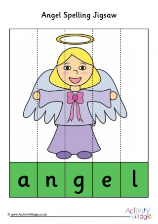 Angel Spelling Jigsaw