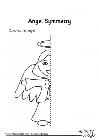 Angel Symmetry Worksheet