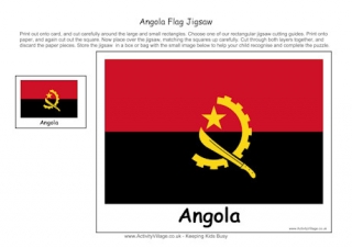 Angola Flag Jigsaw
