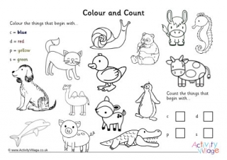 Animals Colour and Count