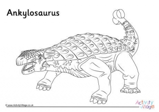 Ankylosaurus Colouring Page