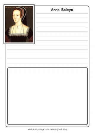 Anne Boleyn Notebooking Page