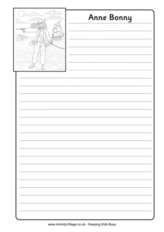 Anne Bonny Notebooking Page