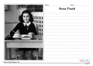 Anne frank paper