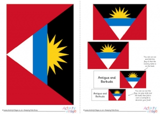 Antigua and Barbuda Flag Printable