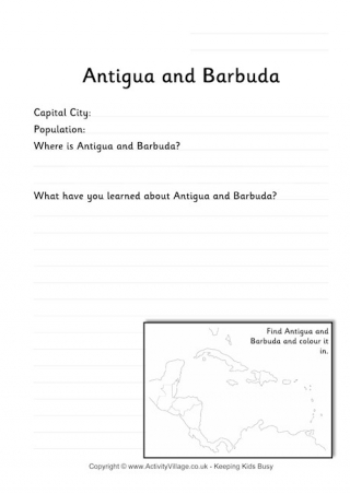 Antigua and Barbuda Worksheet