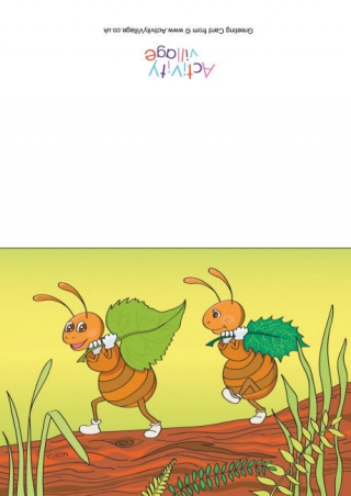 Ants Scene Card