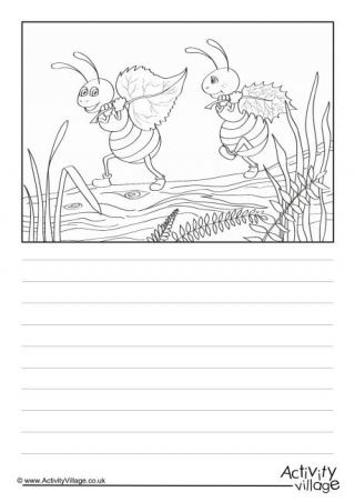 Ants Scene Story Paper