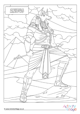 Anubis Colouring Page 2