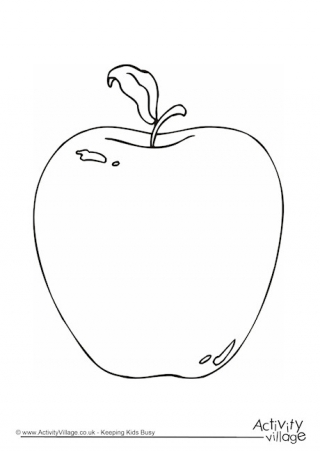 Apple Colouring Page 2