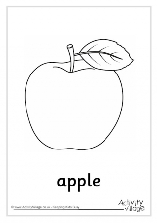 Apple Colouring Page 3