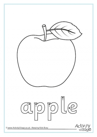 Apple Word Tracing